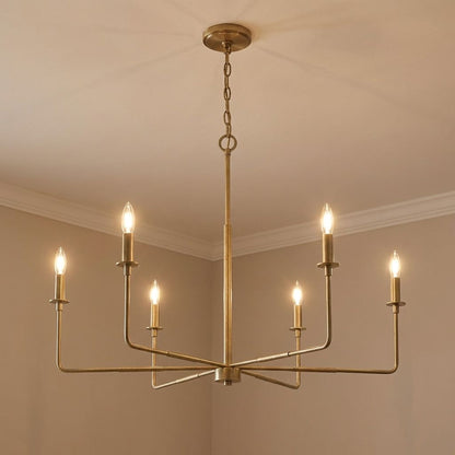Salerno 6-Light Chandelier in Matte Black