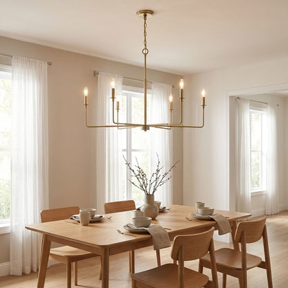 Salerno 6-Light Chandelier in Matte Black