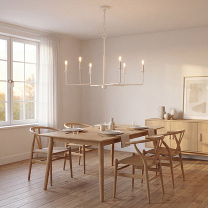 Savoy House Salerno 6-Light Chandelier - Bisque White