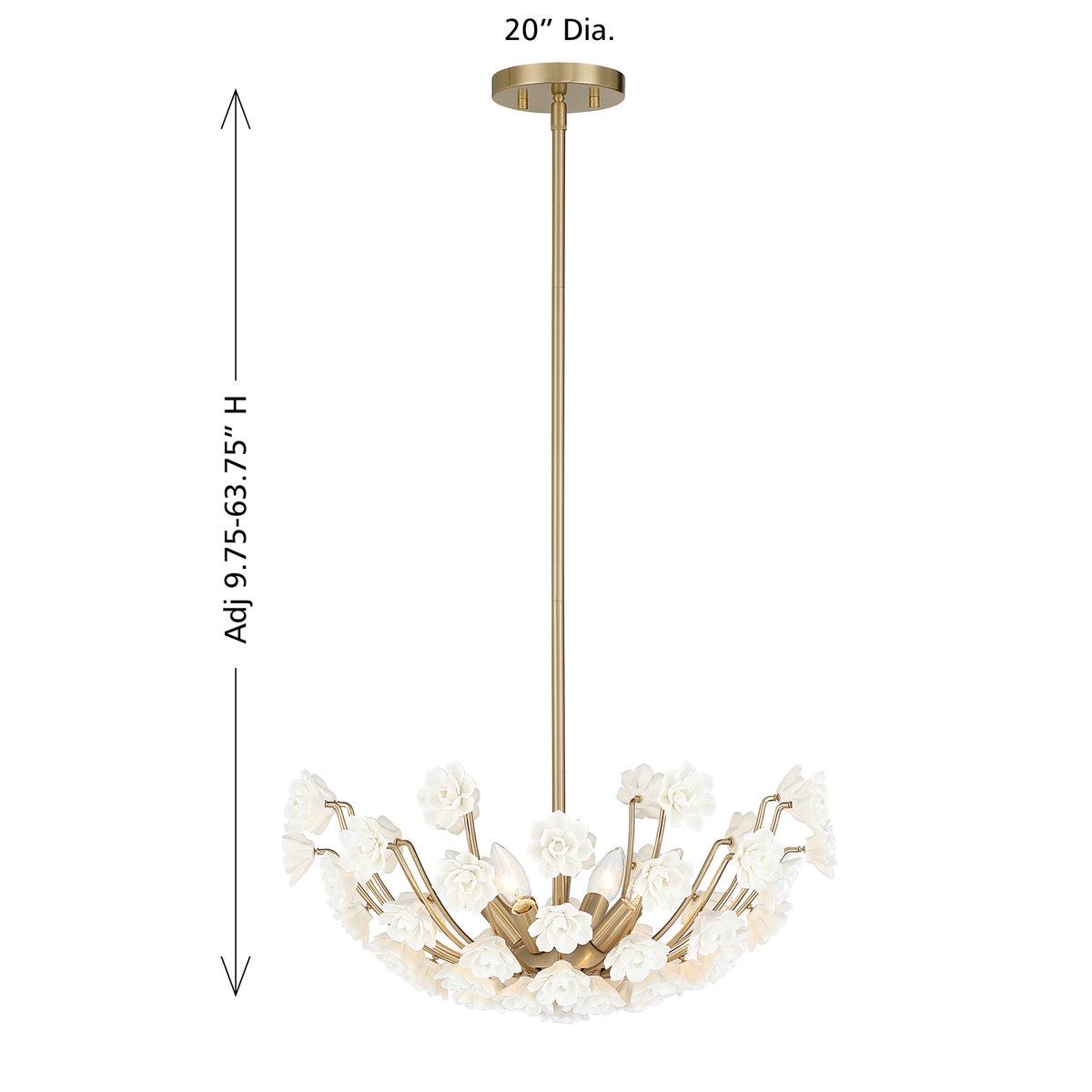 Flores 4-Light Chandelier