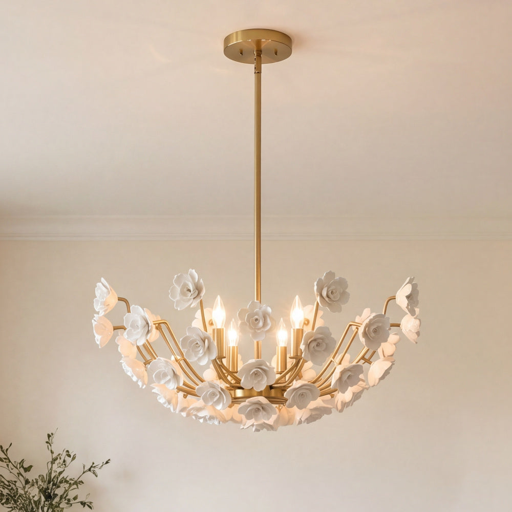 Savoy House Flores 4-Light Chandelier by Breegan Jane - Noble Brass