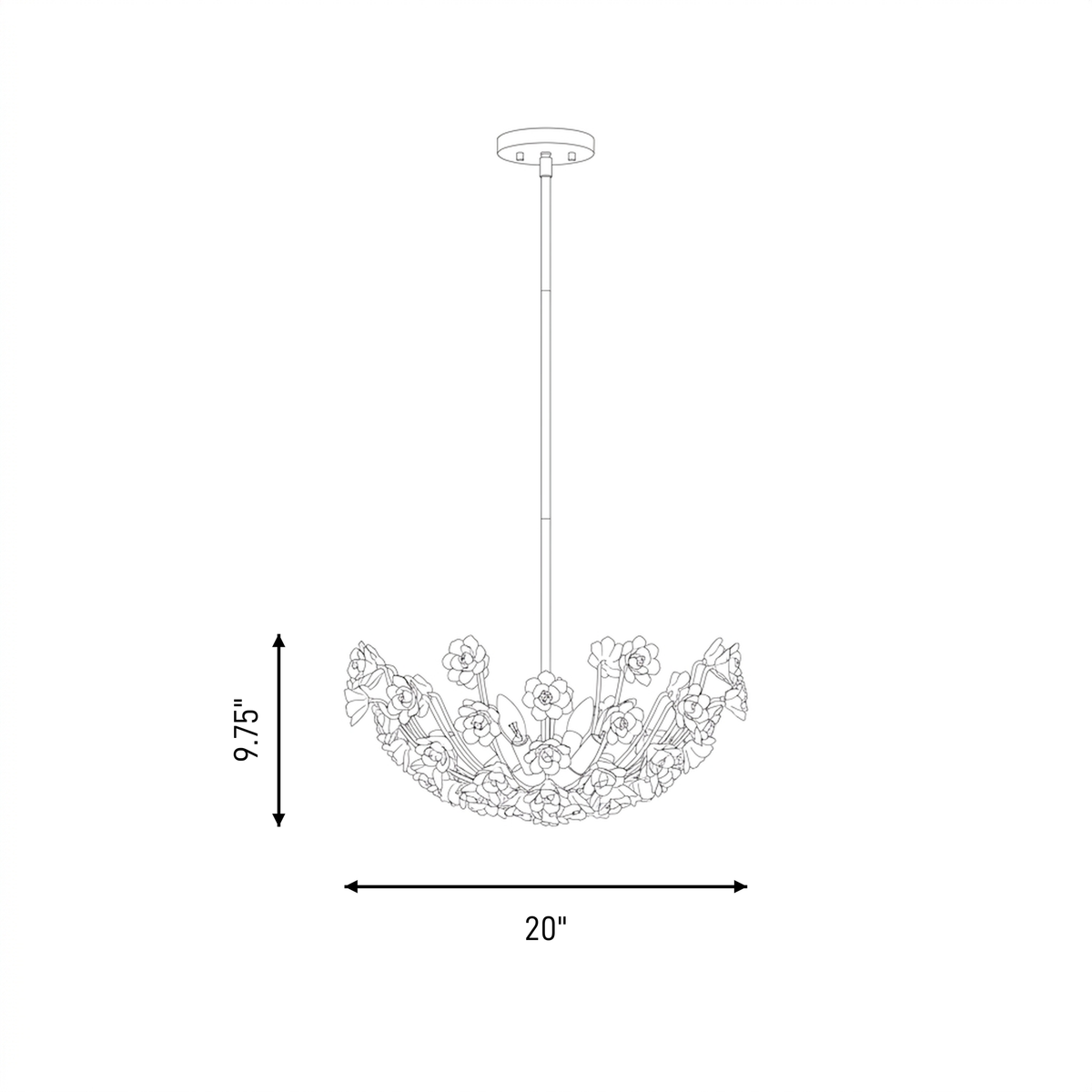 Flores 4-Light Chandelier