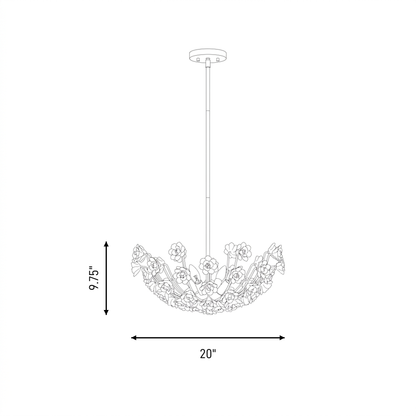 Flores 4-Light Chandelier