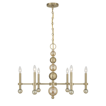 Savoy House Crescent 6-Light Chandelier, 30"W