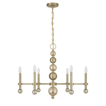 Savoy House Crescent 6-Light Chandelier, 30"W - alternate view