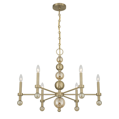 Savoy House Crescent 6-Light Chandelier, 30"W - alternate view
