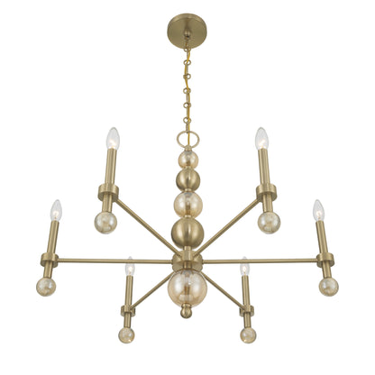 Savoy House Crescent 6-Light Chandelier, 30"W - alternate view