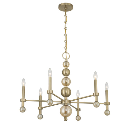 Savoy House Crescent 6-Light Chandelier, 30"W - alternate view