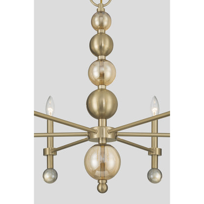 Savoy House Crescent 6-Light Chandelier, 30"W - alternate view