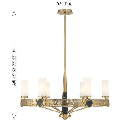 Savoy House Farrell 6-Light Chandelier - alternate view