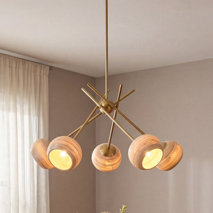 Savoy House Jasper 5-Light Chandelier - Warm Brass