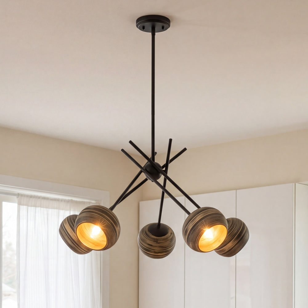 Savoy House Jasper 5-Light Chandelier - Matte Black