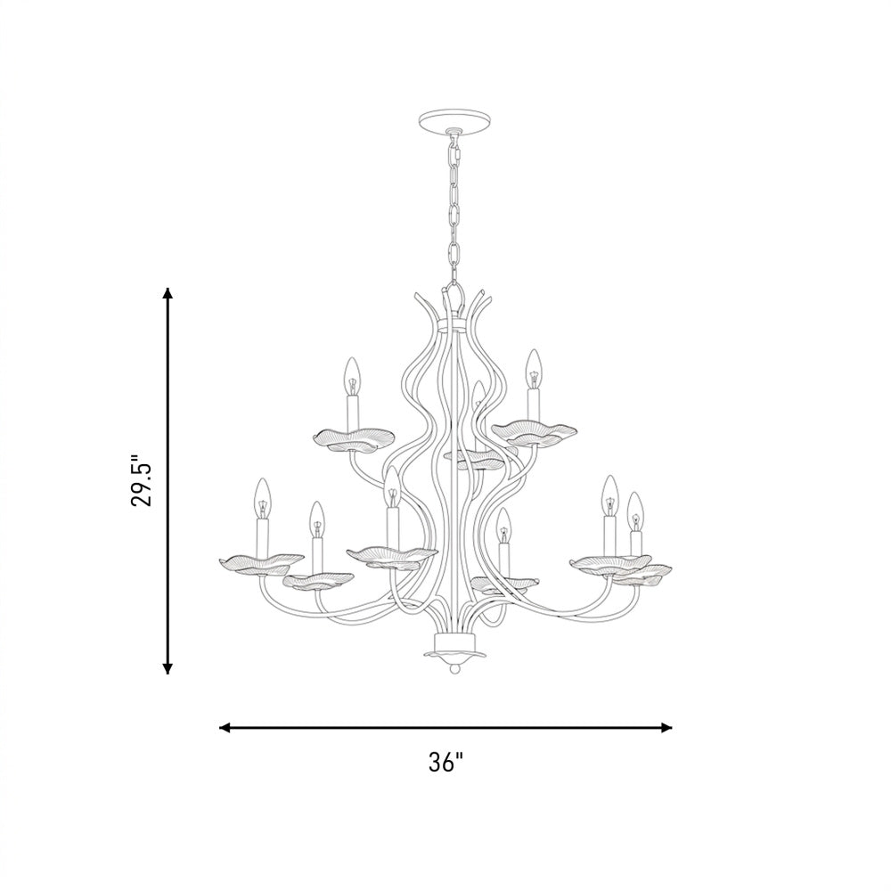lilly 9 light chandelier by breegan jane in 1 2990 9 128