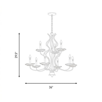 lilly 9 light chandelier by breegan jane in 1 2990 9 128