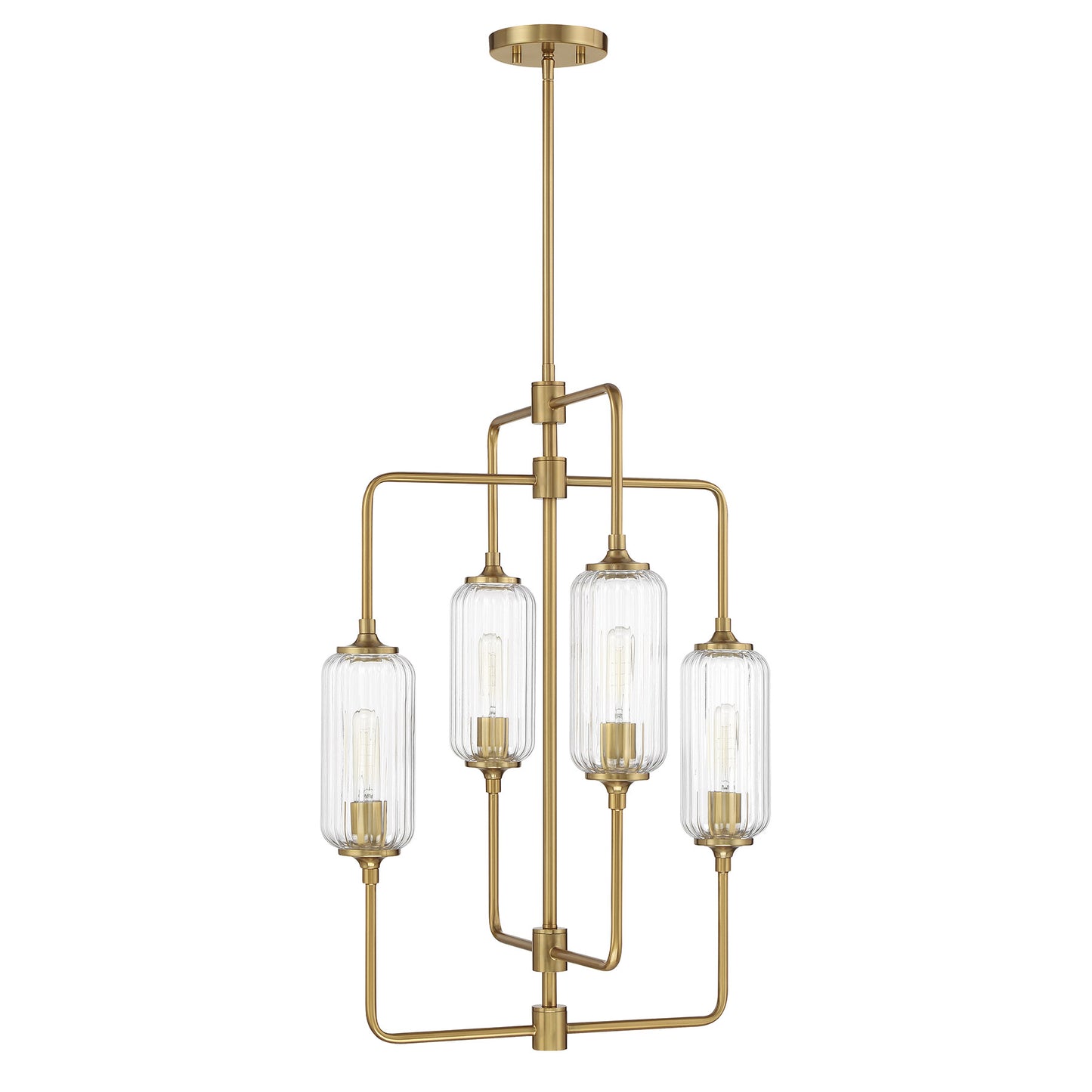 Holton 4-Light Chandelier in Warm Brass