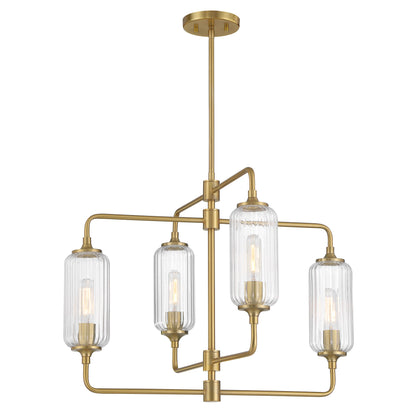 Holton 4-Light Chandelier in Warm Brass