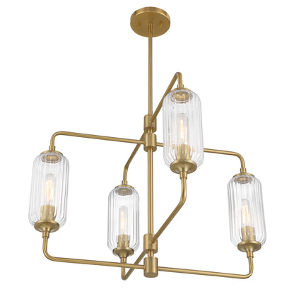 Holton 4-Light Chandelier in Warm Brass