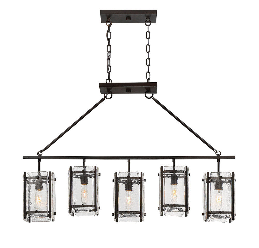 Savoy House Glenwood 5-Light Linear Chandelier English Bronze