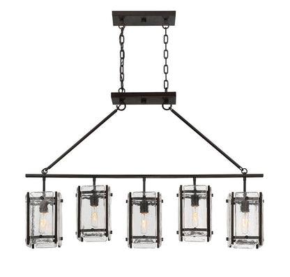 Savoy House Glenwood 5-Light Linear Chandelier English Bronze