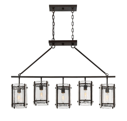 Savoy House Glenwood 5-Light Linear Chandelier English Bronze
