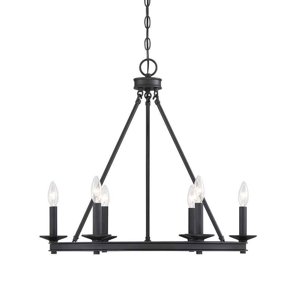 Savoy House Middleton 6-Light Chandelier Matte Black