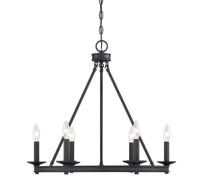 Savoy House Middleton 6-Light Chandelier Matte Black