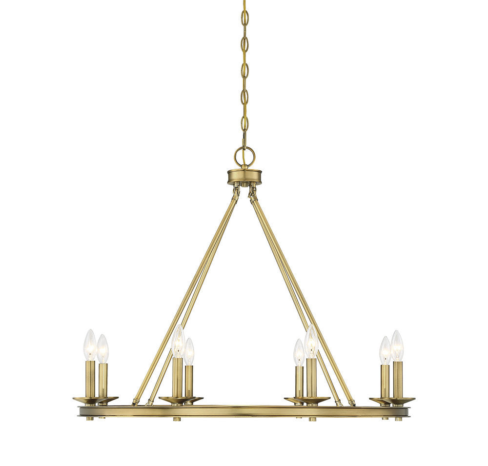 Savoy House Middleton 8-Light Chandelier Warm Brass