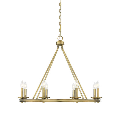 Savoy House Middleton 8-Light Chandelier Warm Brass
