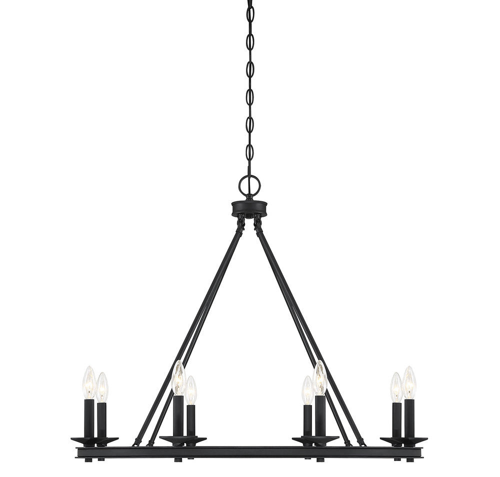 Savoy House Middleton 8-Light Chandelier Matte Black