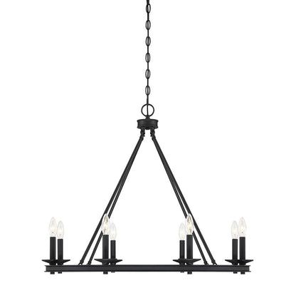 Savoy House Middleton 8-Light Chandelier Matte Black