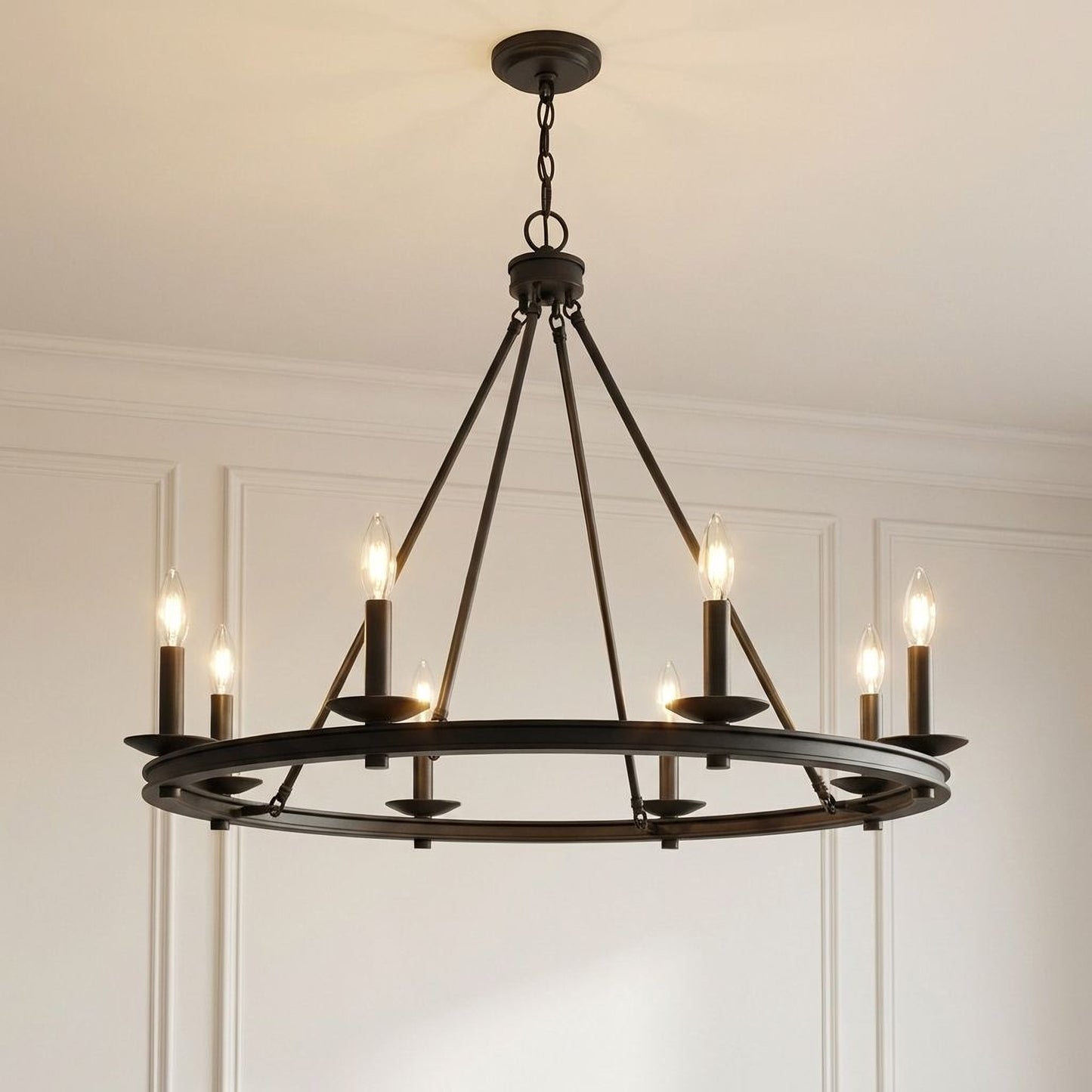 Middleton 8-Light Chandelier in Warm Brass