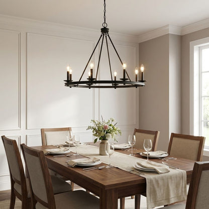 Middleton 8-Light Chandelier in Warm Brass