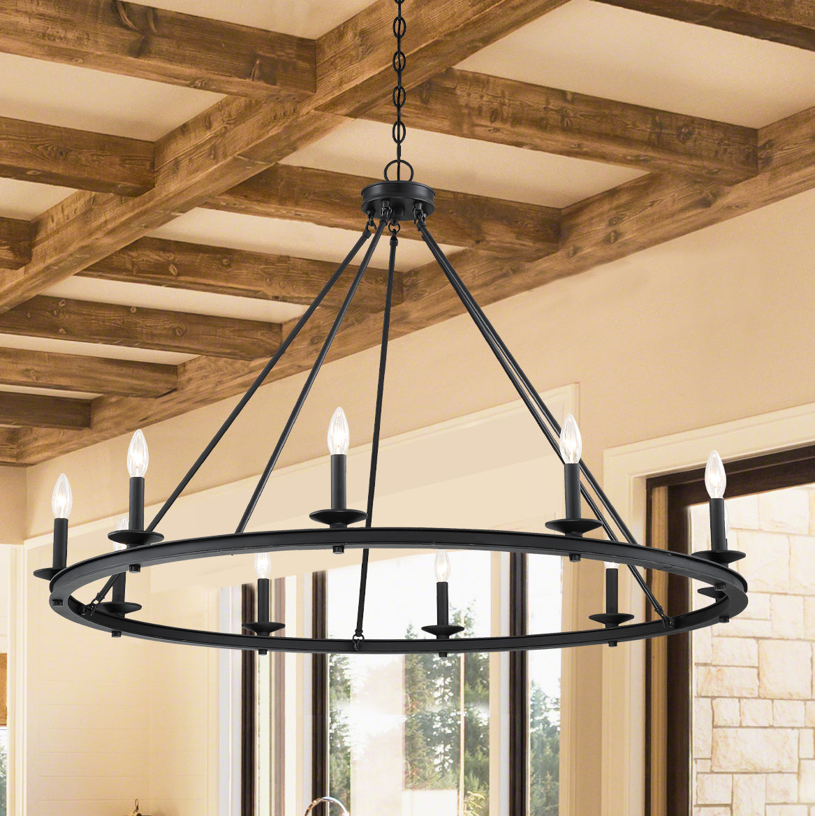 Middleton 10-Light Chandelier in Warm Brass