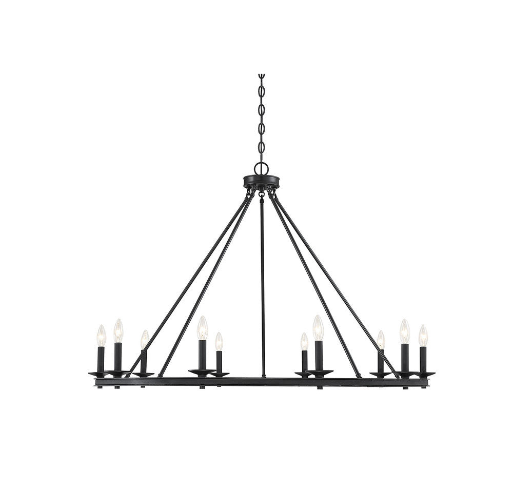 Savoy House Middleton 10-Light Chandelier Matte Black