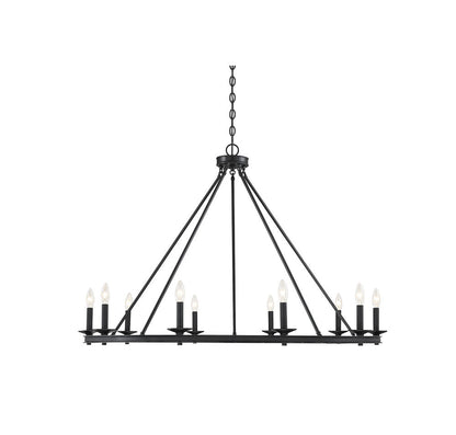 Savoy House Middleton 10-Light Chandelier Matte Black