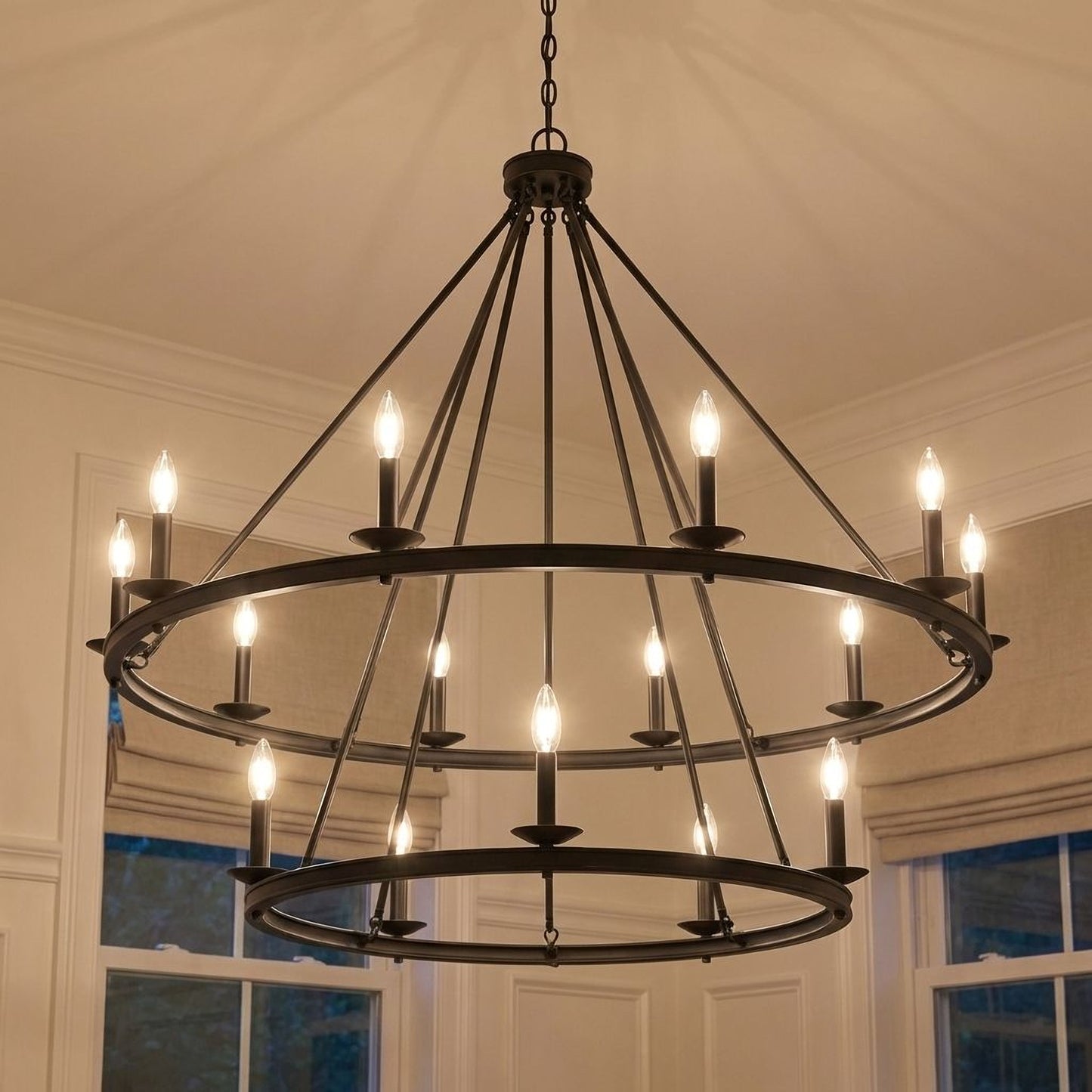 Middleton 15-Light Chandelier in Warm Brass