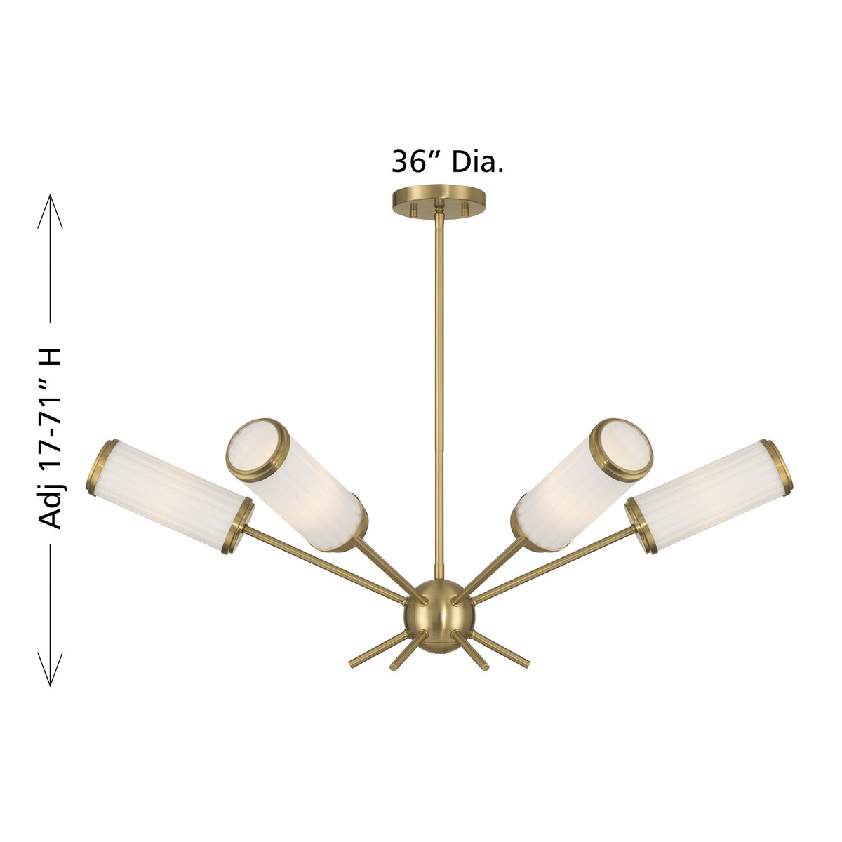 Savoy House Denison 6-Light Chandelier - alternate view