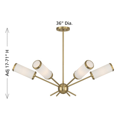 Savoy House Denison 6-Light Chandelier - alternate view