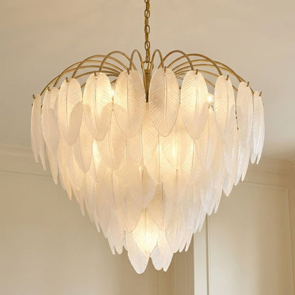 Boa 9-Light Chandelier in Warm Brass by Breegan Jane
