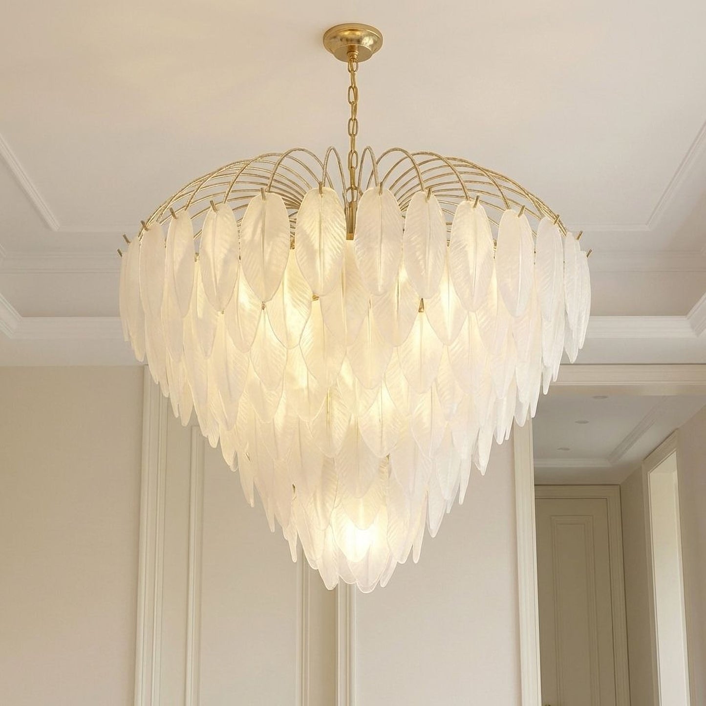 Boa 15-Light Chandelier in Warm Brass by Breegan Jane