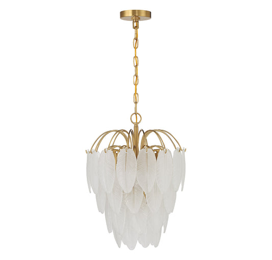 Boa 5-Light Chandelier in Warm Brass by Breegan Jane