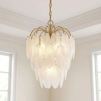 Boa 5-Light Chandelier in Warm Brass by Breegan Jane