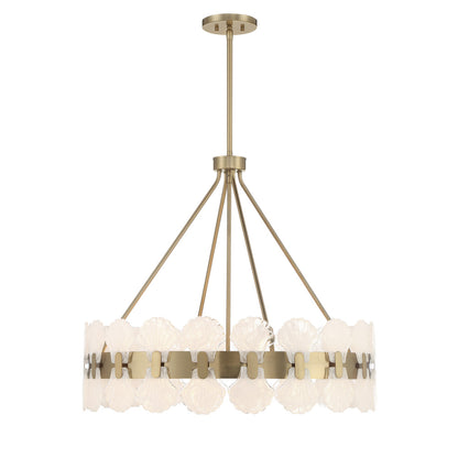 Savoy House Bancroft 6-Light Chandelier - Noble Brass