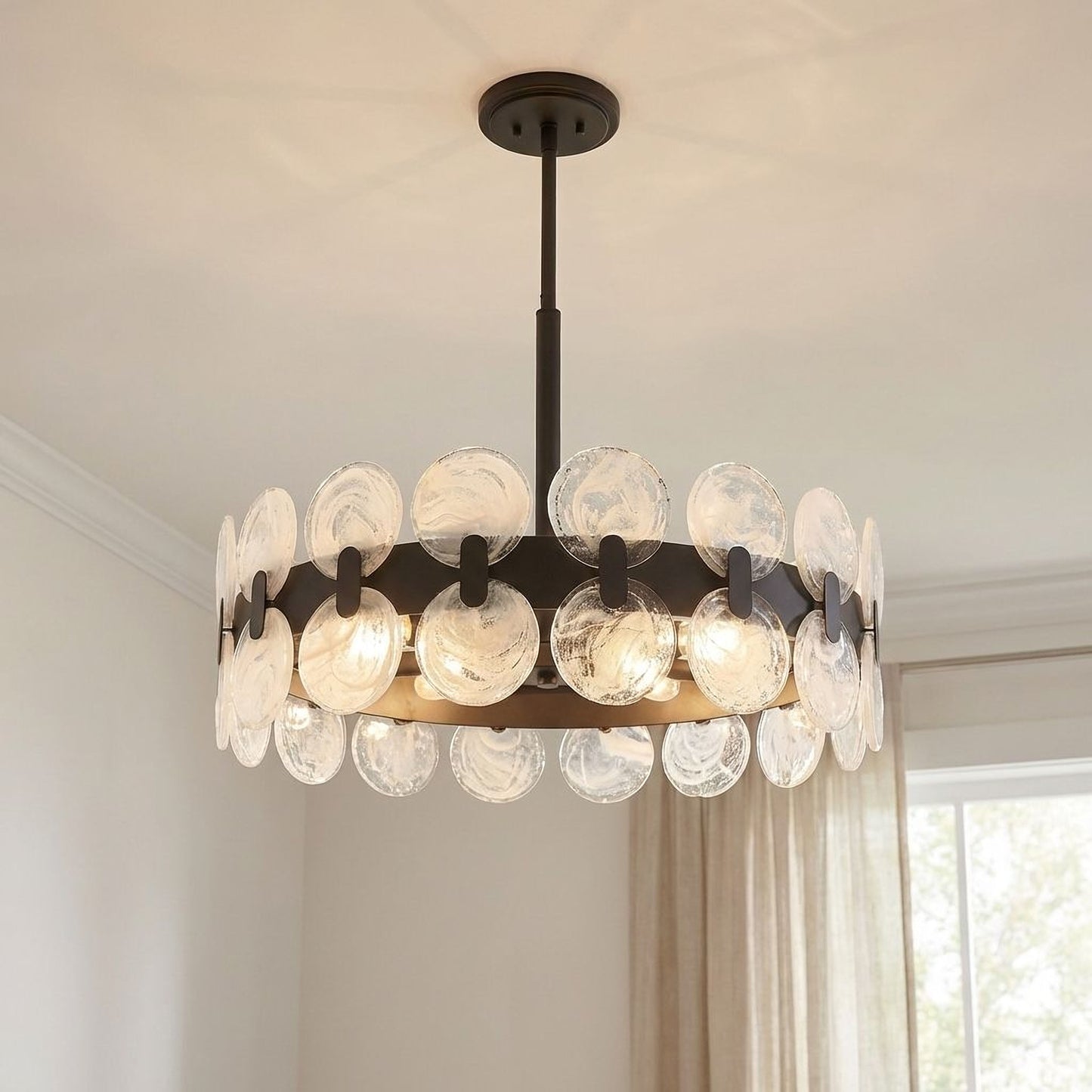 Boca 6-Light Chandelier in Matte Black