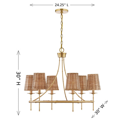 Savoy House Ashbury 6-Light Chandelier - alternate view