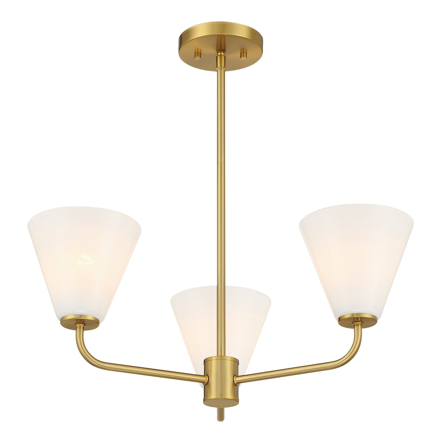 Blair 3-Light Chandelier in Warm Brass