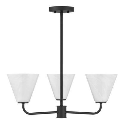 Blair 3-Light Chandelier in Warm Brass