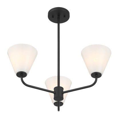 Blair 3-Light Chandelier in Warm Brass