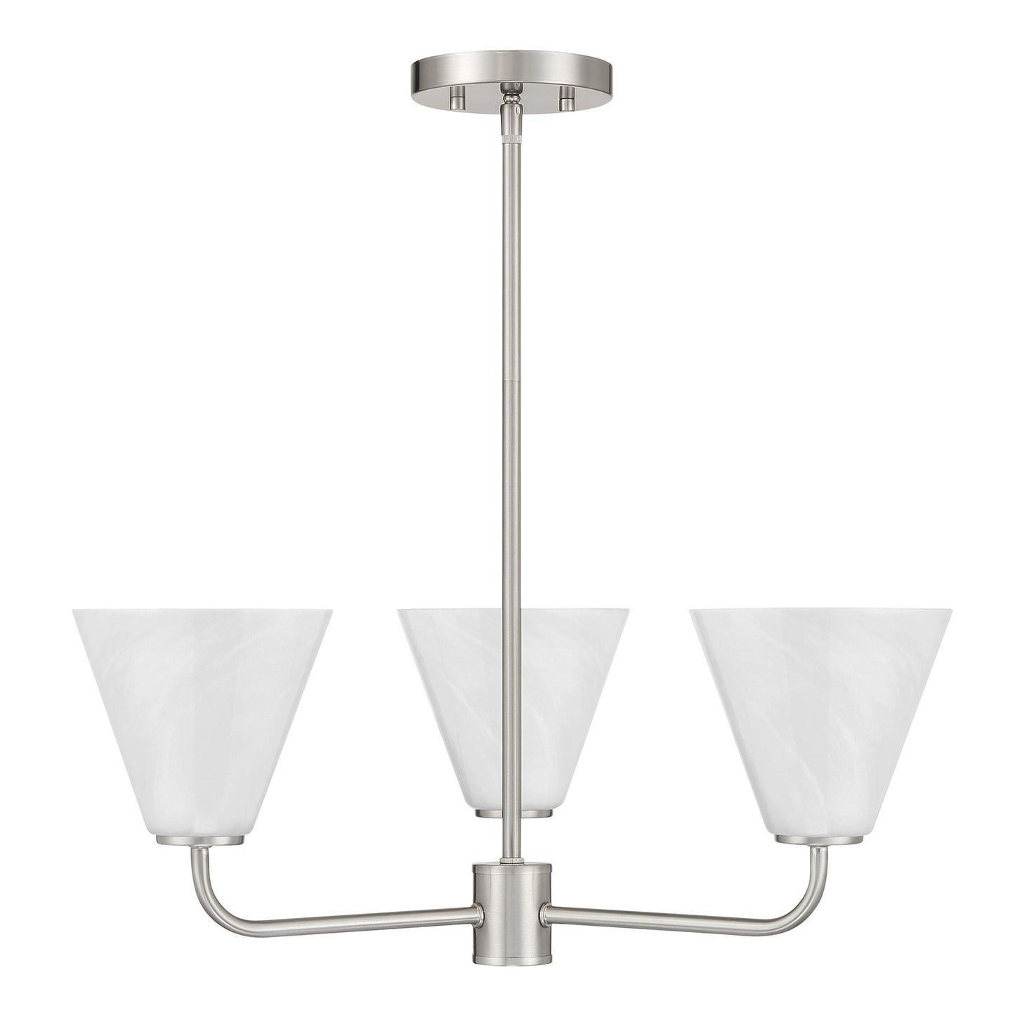 Blair 3-Light Chandelier in Warm Brass