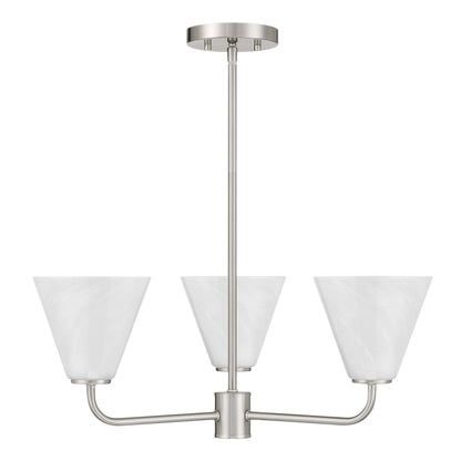 Blair 3-Light Chandelier in Warm Brass